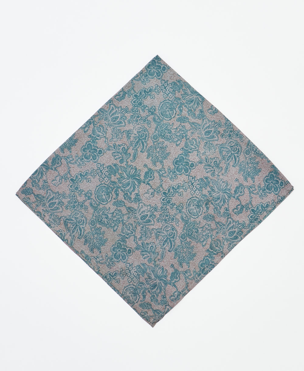 vintage silk bandana created using sustainably sourced saris