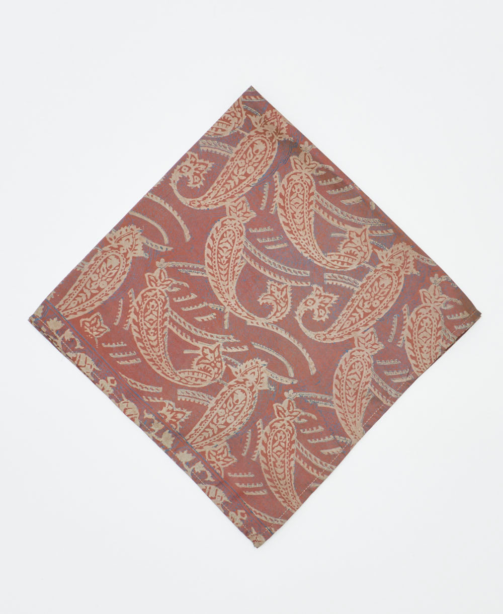 vintage silk bandana created using sustainably sourced saris