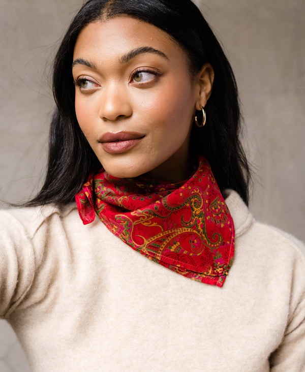 Vintage Silk Bandana - No. 230422