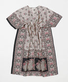 sustainable vintage silk kaftan with adjustable waist made by artisans in India