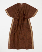sustainable vintage silk kaftan with adjustable waist made by artisans in India