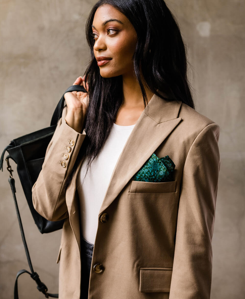 Vintage Silk Pocket Square: No. 240817 | Anchal – Anchal Project