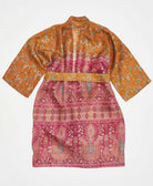 Artisan-made one-of-a-kind paisley vintage silk robe