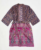 Artisan-made one-of-a-kind paisley vintage silk robe