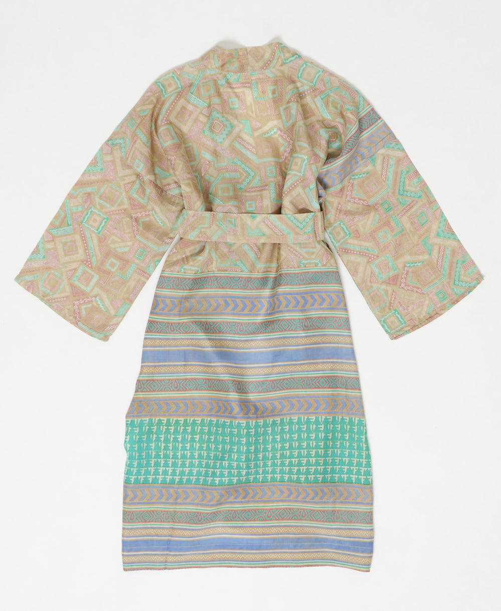 Artisan-made one-of-a-kind vintage silk robe