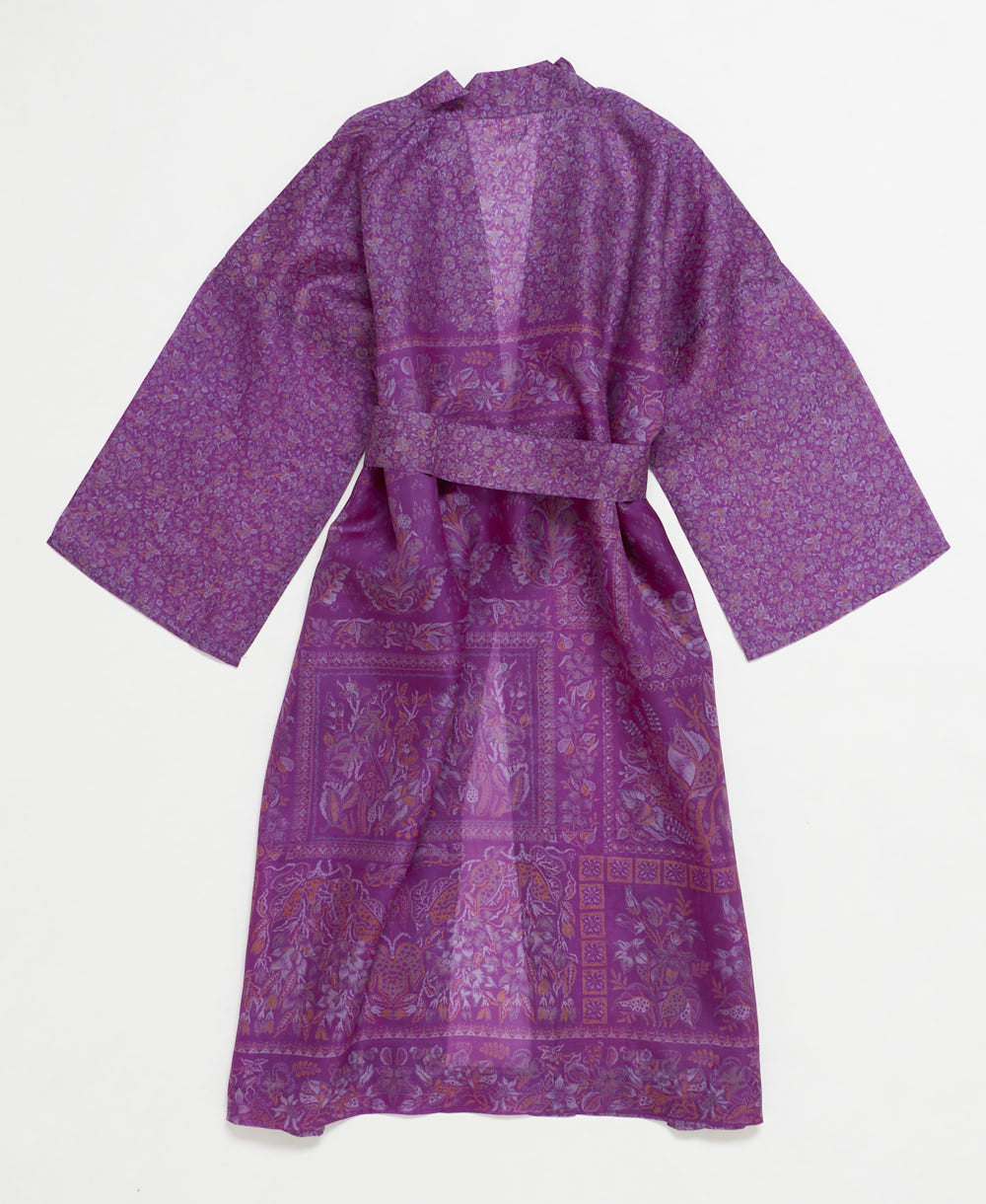 Artisan-made one-of-a-kind vintage silk robe