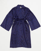 silk robe ethically made using upcycled
vintage silk saris