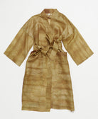 silk robe ethically made using upcycled
vintage silk saris