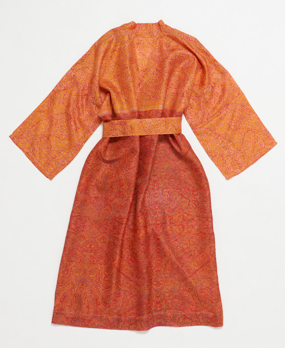 Artisan-made one-of-a-kind vintage silk robe