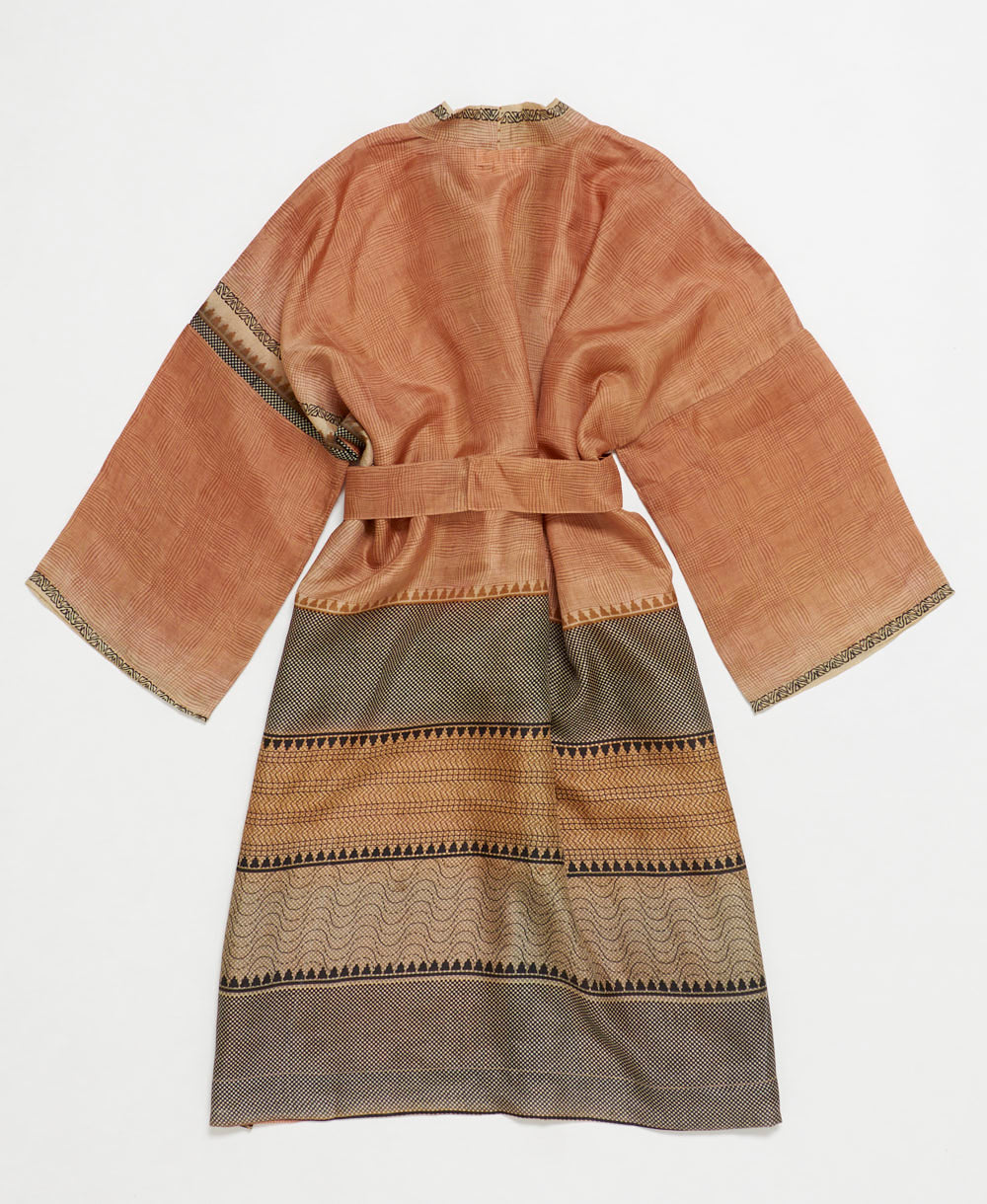Artisan-made one-of-a-kind vintage silk robe