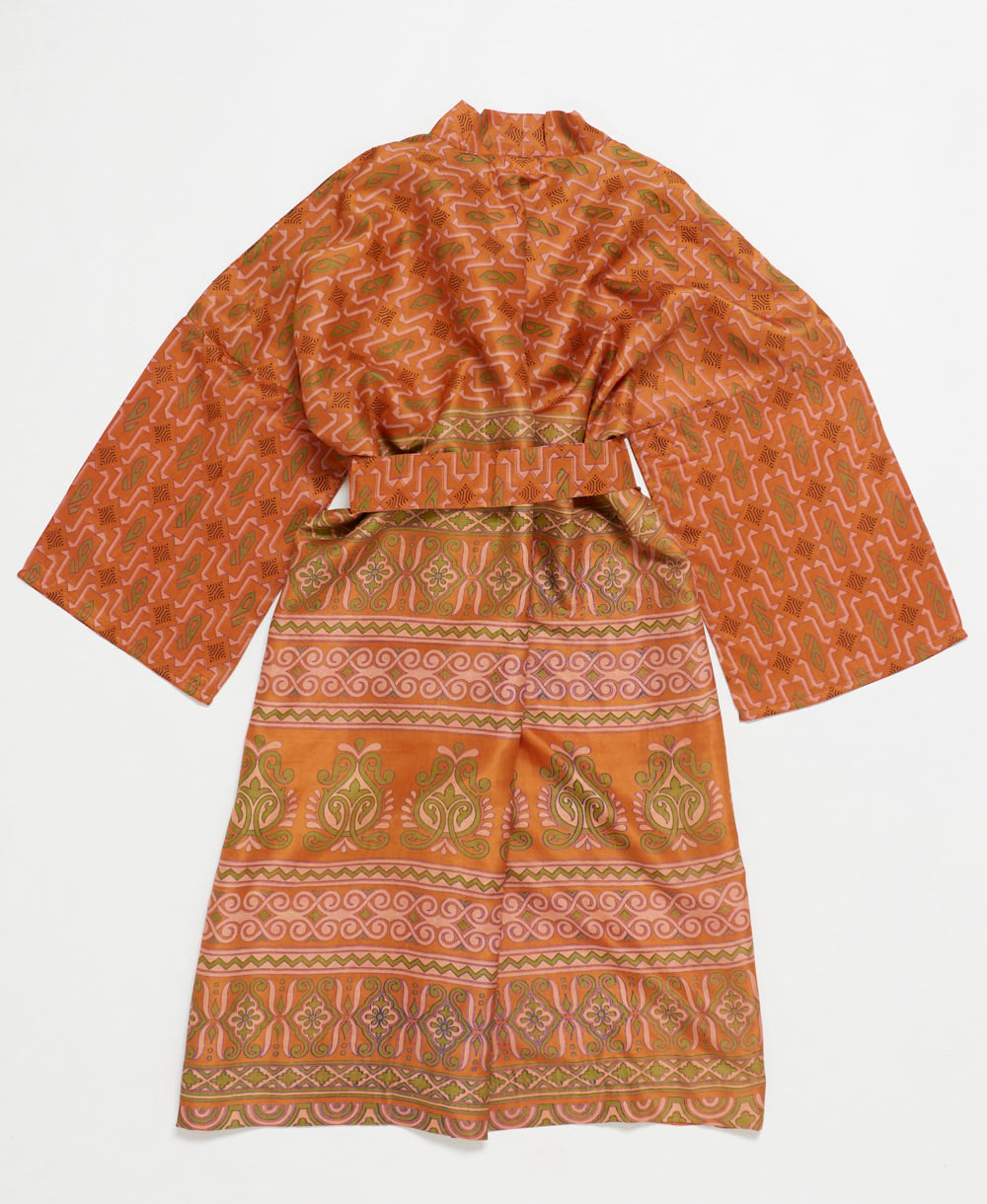 Artisan-made one-of-a-kind vintage silk robe