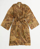 silk robe ethically made using upcycled
vintage silk saris