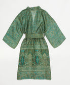 Artisan-made one-of-a-kind vintage silk robe