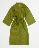 silk robe ethically made using upcycled
vintage silk saris