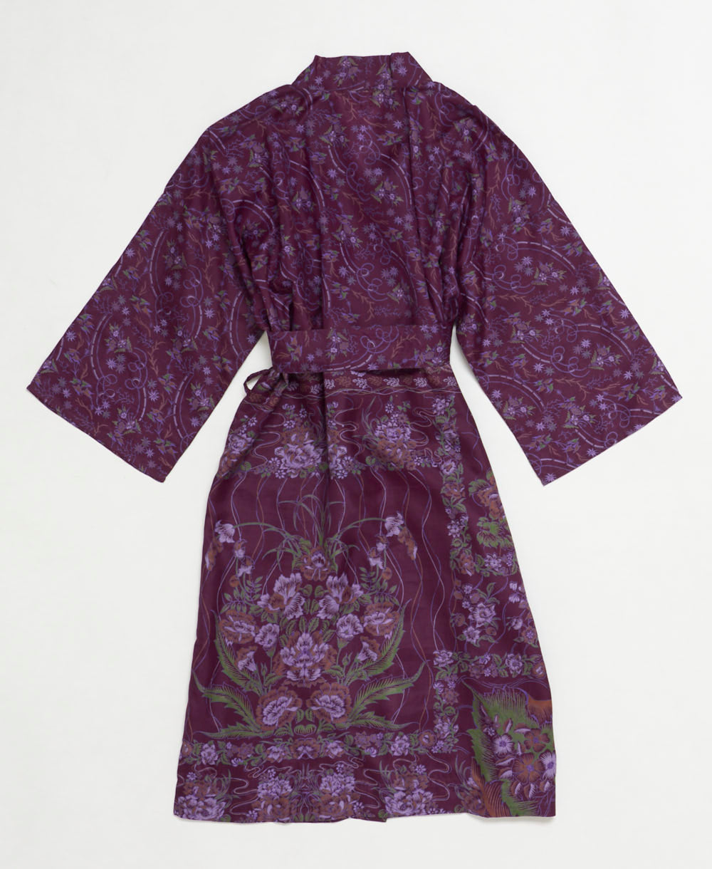 Artisan-made one-of-a-kind vintage silk robe