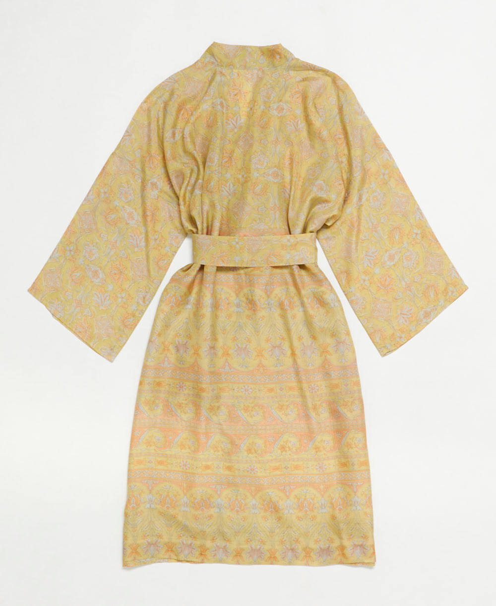 Artisan-made one-of-a-kind vintage silk robe