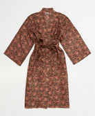 silk robe ethically made using upcycled
vintage silk saris