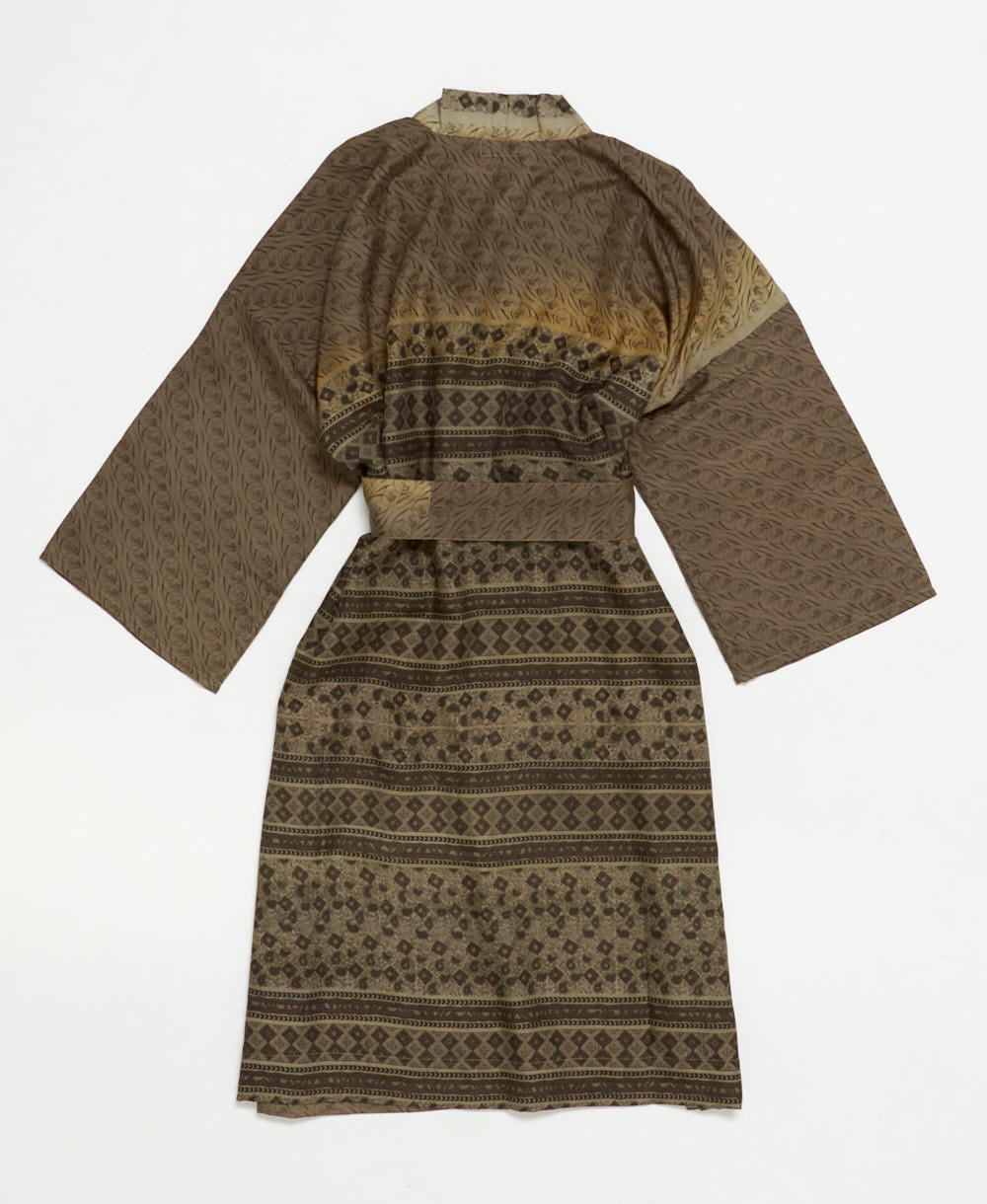 Artisan-made one-of-a-kind vintage silk robe