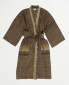 silk robe ethically made using upcycled
vintage silk saris