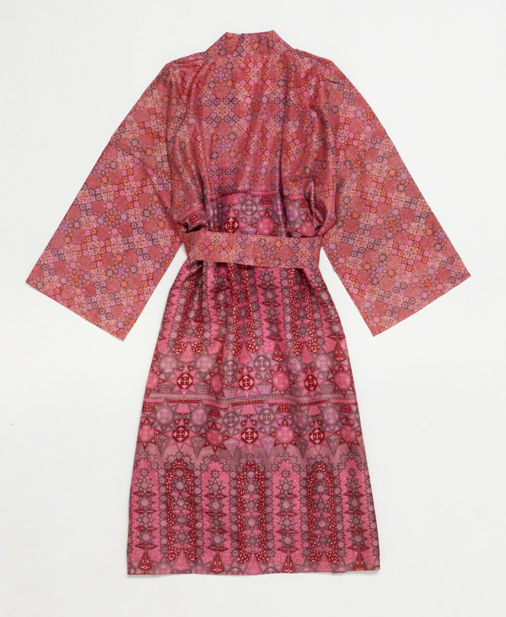 Artisan-made one-of-a-kind vintage silk robe