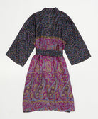 Artisan-made one-of-a-kind vintage silk robe