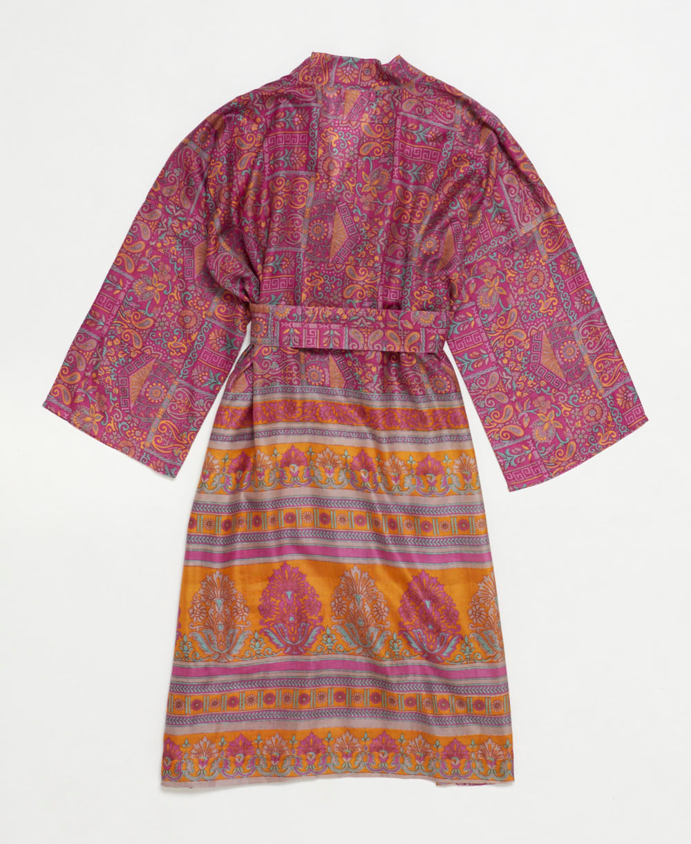 Artisan-made one-of-a-kind vintage silk robe