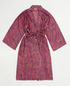 silk robe ethically made using upcycled
vintage silk saris