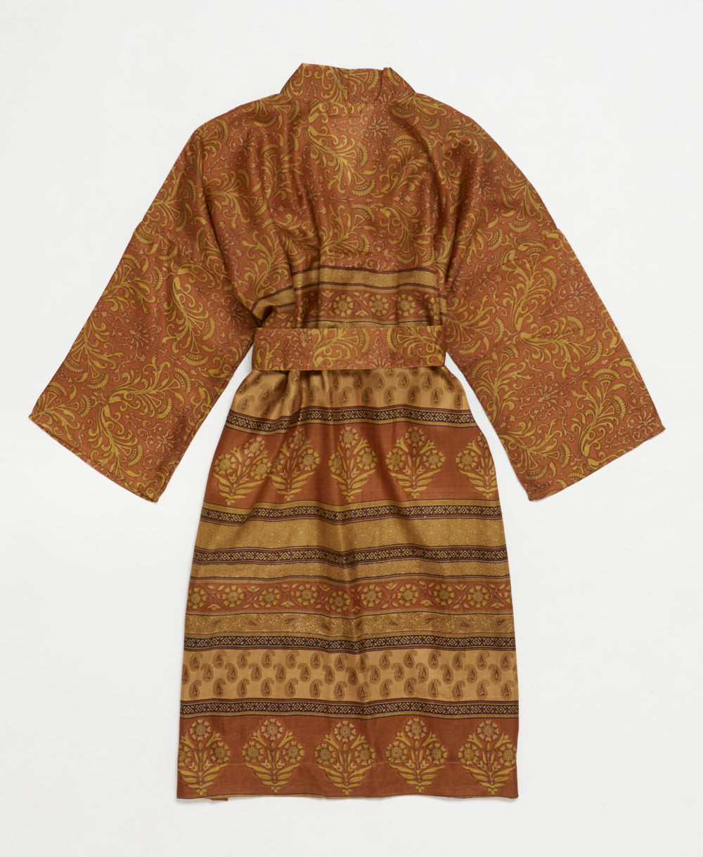 Artisan-made one-of-a-kind vintage silk robe