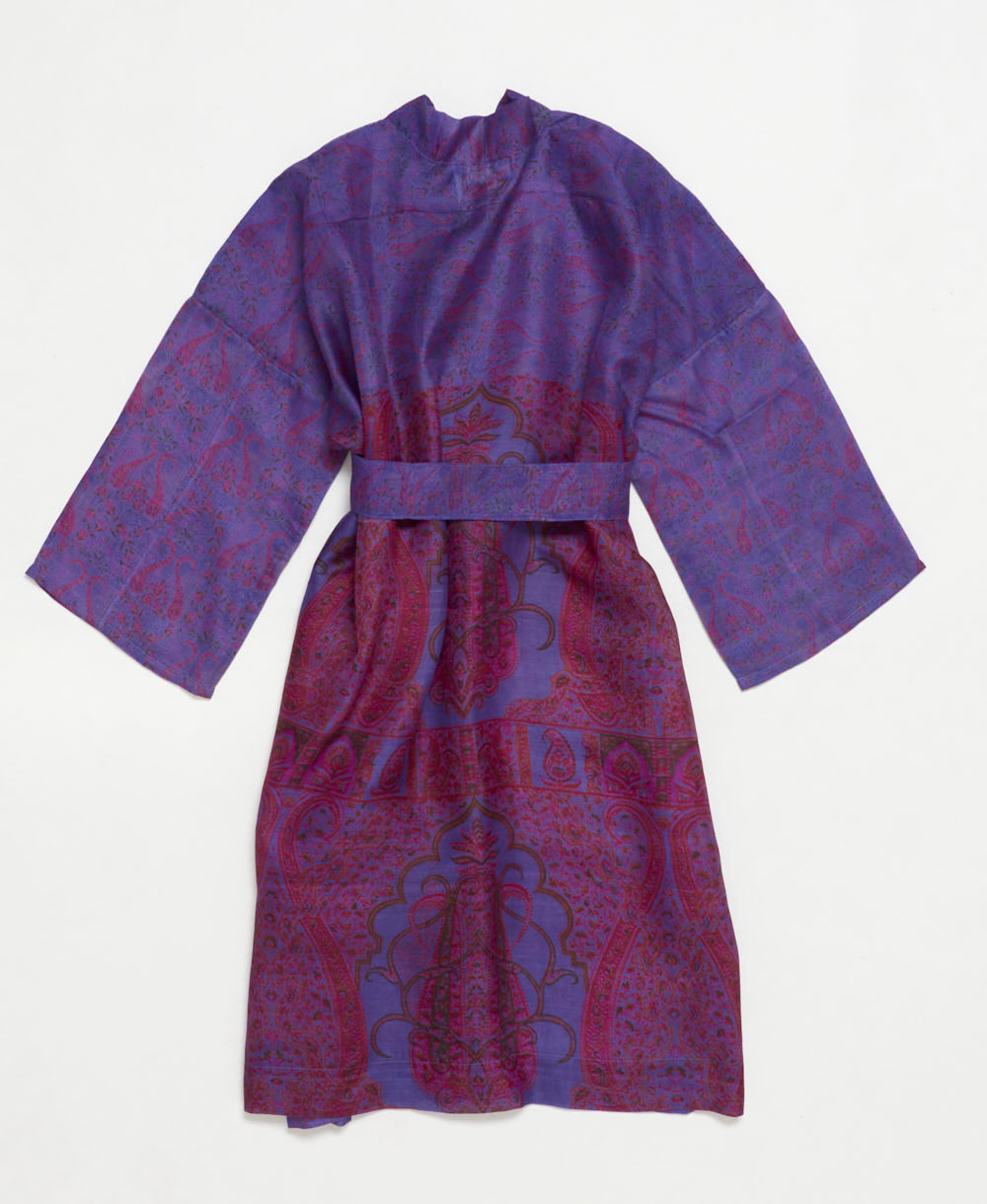 Artisan-made one-of-a-kind vintage silk robe
