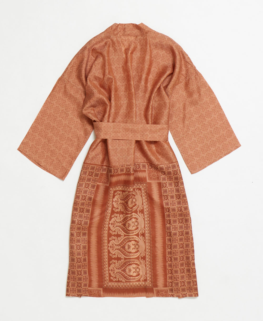Artisan-made one-of-a-kind vintage silk robe