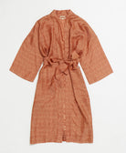 silk robe ethically made using upcycled
vintage silk saris