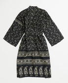 Artisan-made one-of-a-kind vintage silk robe