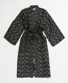 silk robe ethically made using upcycled
vintage silk saris