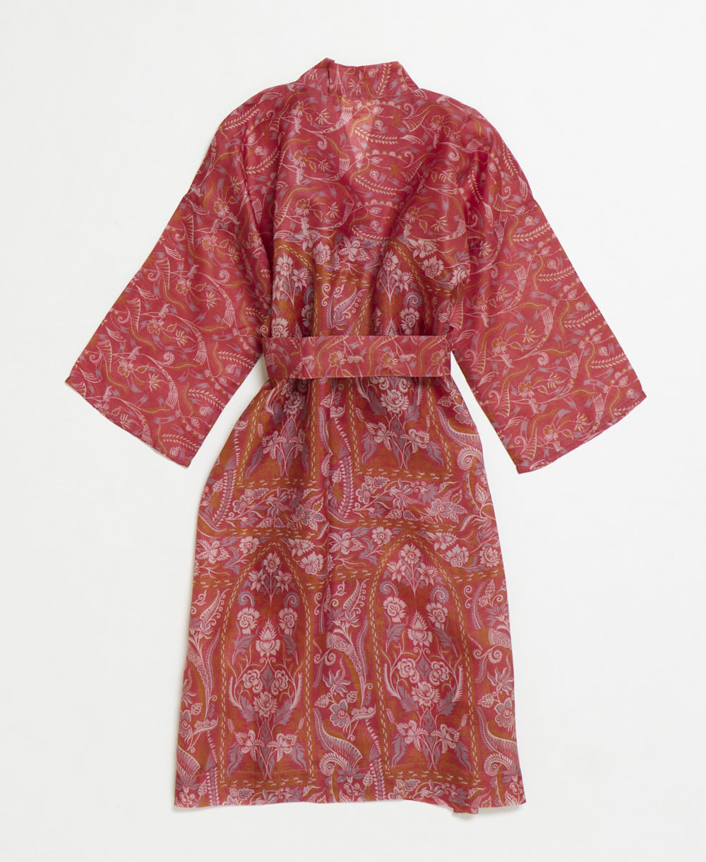 Artisan-made one-of-a-kind vintage silk robe