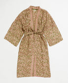 silk robe ethically made using upcycled
vintage silk saris