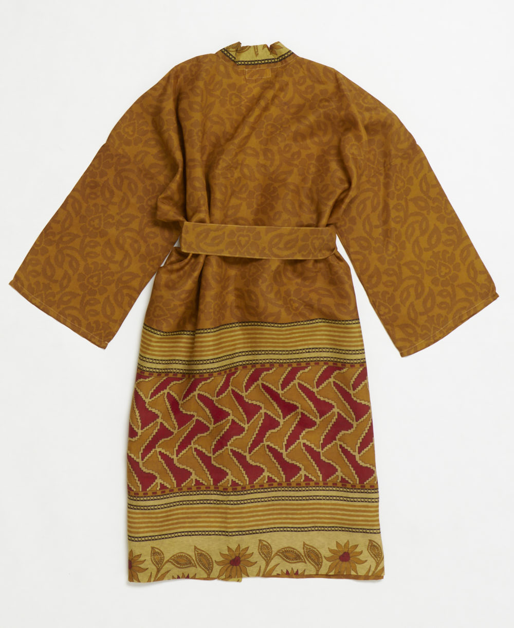 Artisan-made one-of-a-kind vintage silk robe