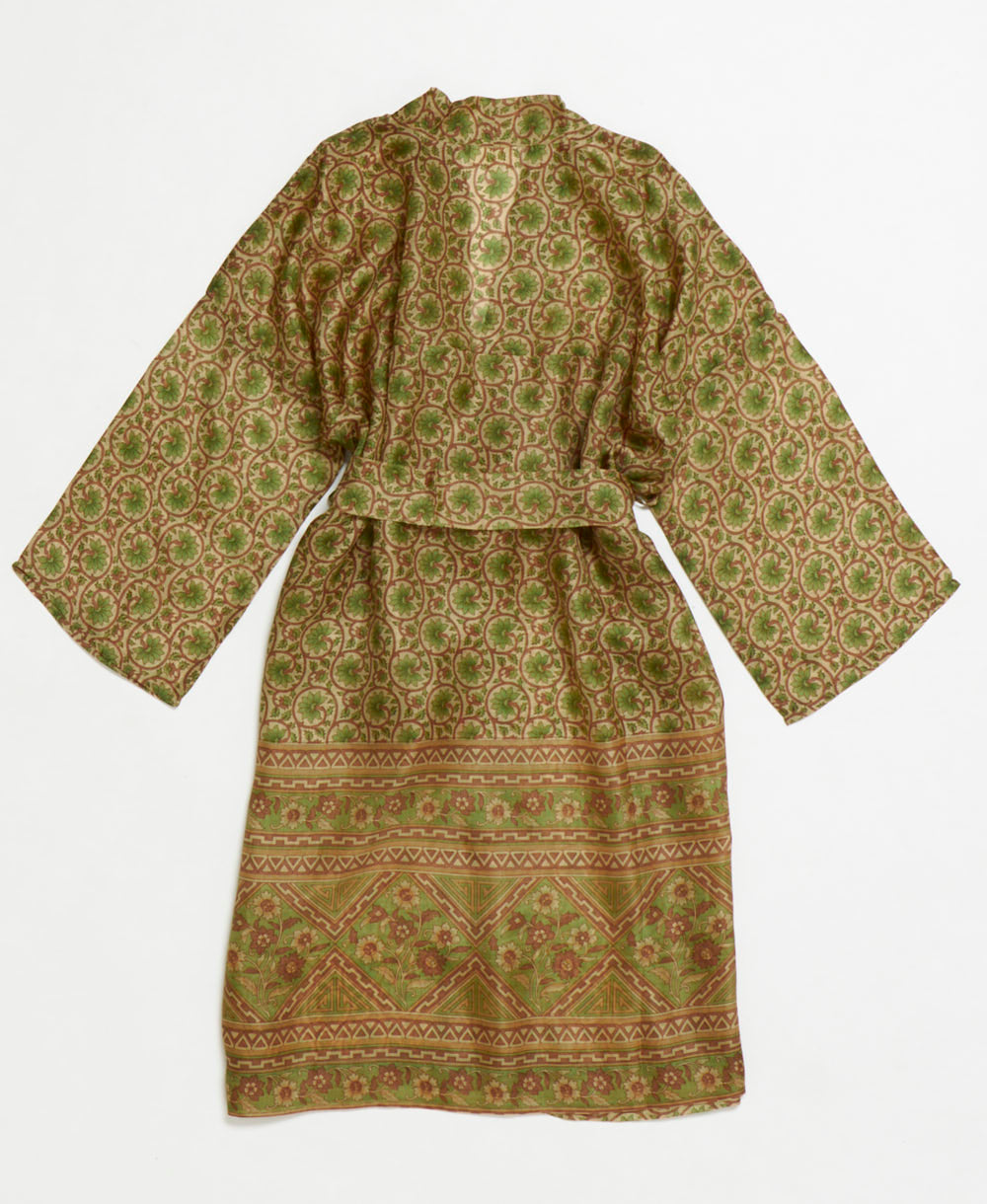 Artisan-made one-of-a-kind vintage silk robe