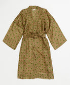 silk robe ethically made using upcycled
vintage silk saris