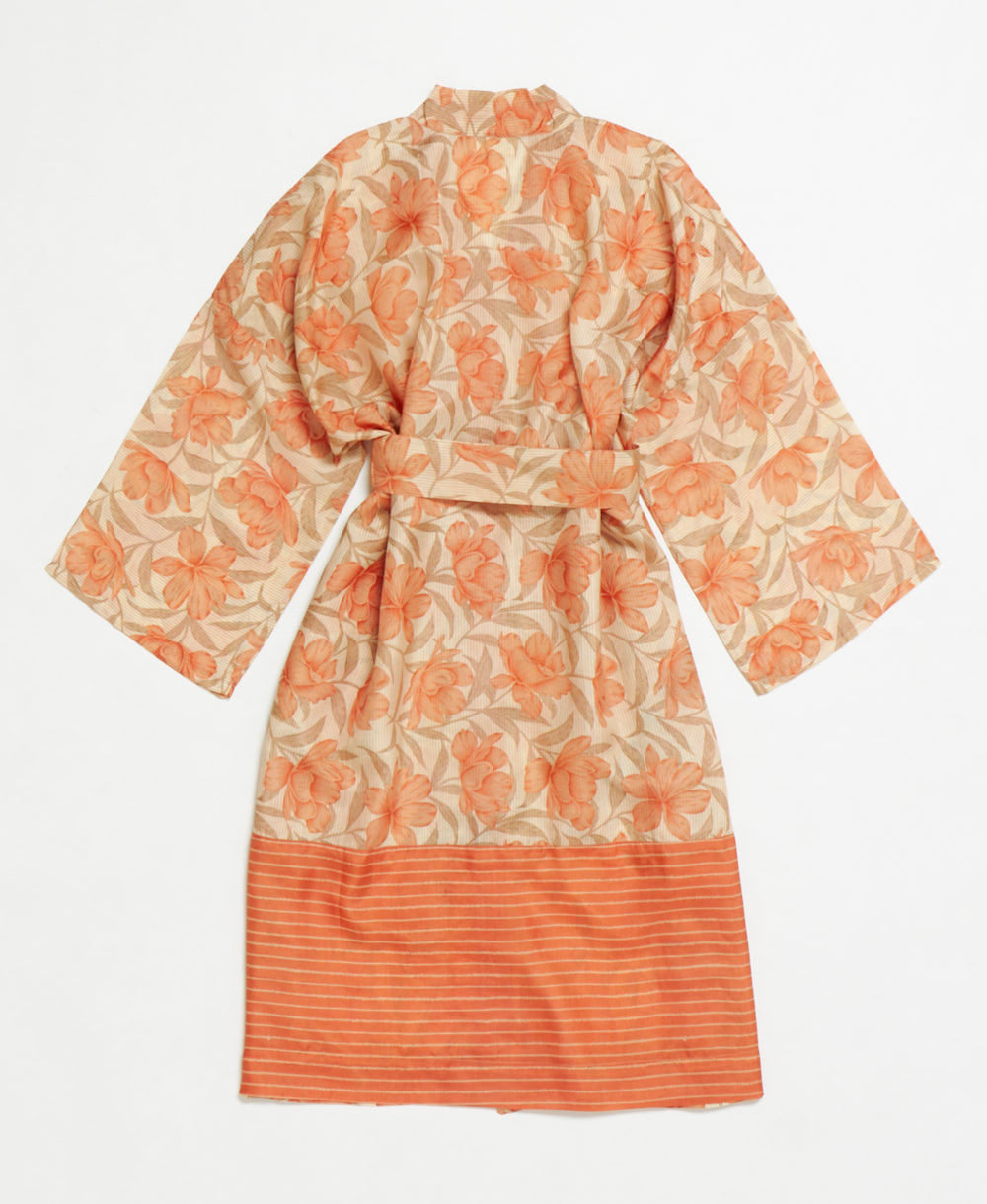 Artisan-made one-of-a-kind vintage silk robe