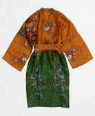 Artisan-made one-of-a-kind vintage silk robe