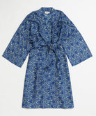 silk robe ethically made using upcycled
vintage silk saris