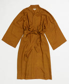 silk robe ethically made using upcycled
vintage silk saris