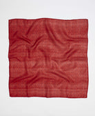 beautiful red vintage silk square scarf made from vintage silk saris in India