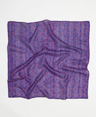 vintage silk square scarf handmade in India from upcycled silk sari fabrics