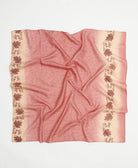 vintage silk square scarf handmade in India from upcycled silk sari fabrics