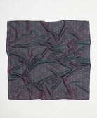 vintage silk square scarf handmade in India from upcycled silk sari fabrics
