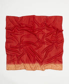 vintage silk square scarf handmade in India from upcycled silk sari fabrics