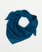 eco-friendly and unique silk square scarf in a one-of-a-kind pattern handcrafted by women artisans in India