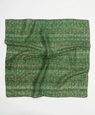 vintage silk square scarf handmade in India from upcycled silk sari fabrics
