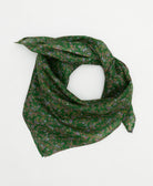 eco-friendly and unique silk square scarf in a one-of-a-kind pattern handcrafted by women artisans in India
